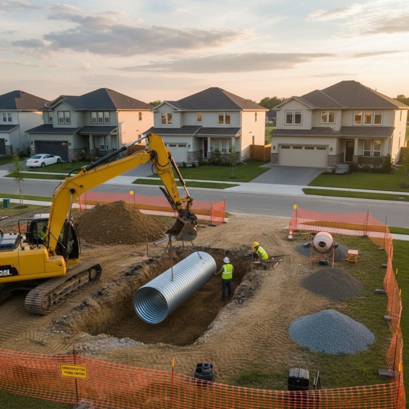 Ditch Culvert Installation